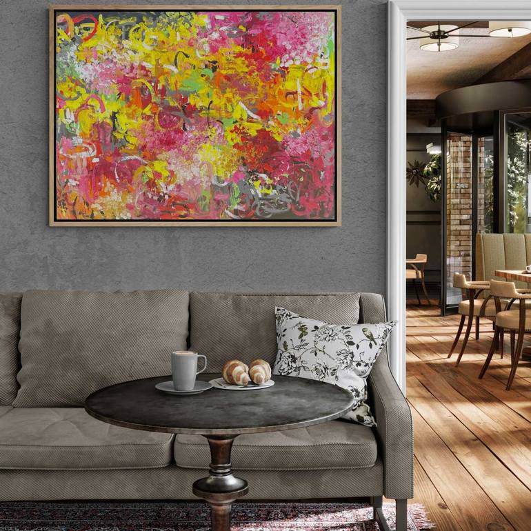 Original Abstract Expressionism Abstract Painting by Belinda Nadwie