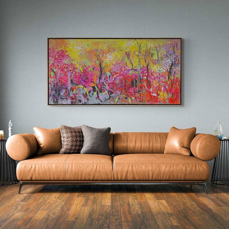 Original Abstract Expressionism Abstract Painting by Belinda Nadwie