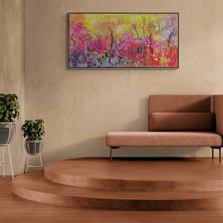 Original Abstract Expressionism Abstract Painting by Belinda Nadwie