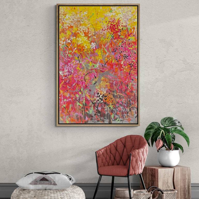 Original Abstract Expressionism Abstract Painting by Belinda Nadwie