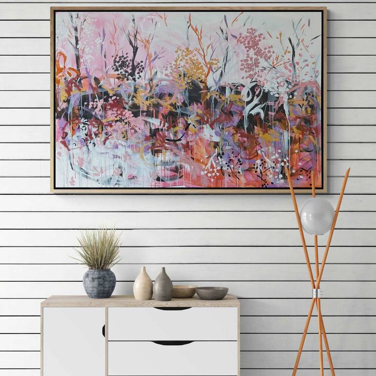 Original Abstract Expressionism Abstract Painting by Belinda Nadwie