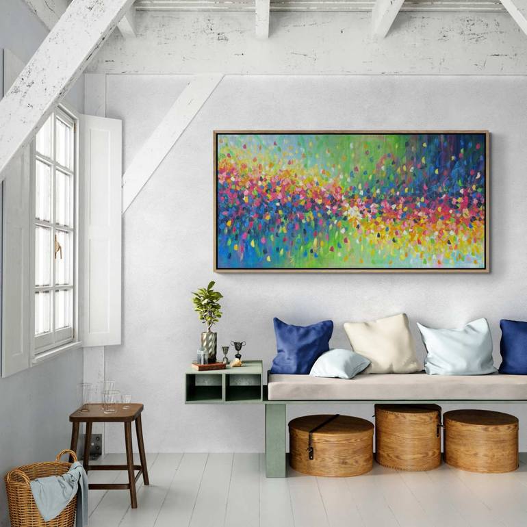 Original Abstract Expressionism Abstract Painting by Belinda Nadwie