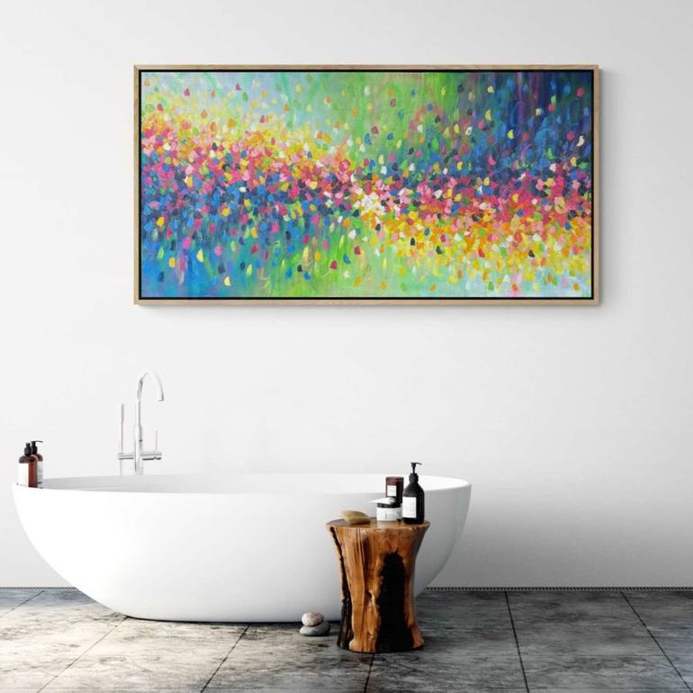 Original Abstract Expressionism Abstract Painting by Belinda Nadwie