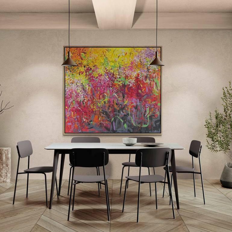 Original Abstract Expressionism Abstract Painting by Belinda Nadwie