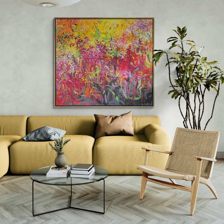 Original Abstract Expressionism Abstract Painting by Belinda Nadwie