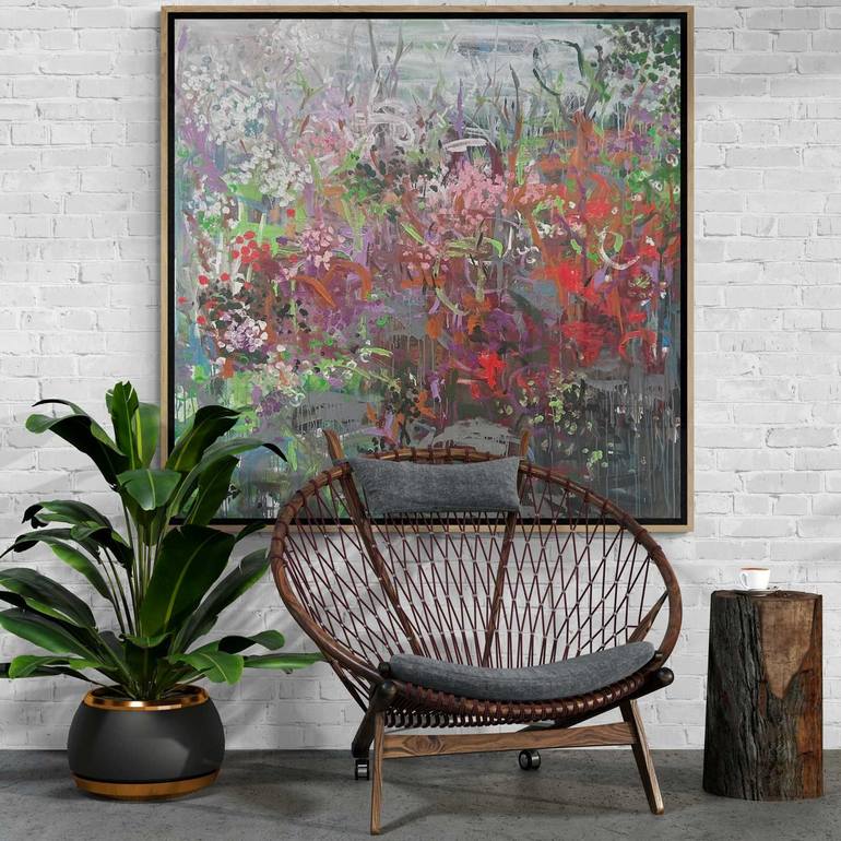 Original Abstract Expressionism Abstract Painting by Belinda Nadwie