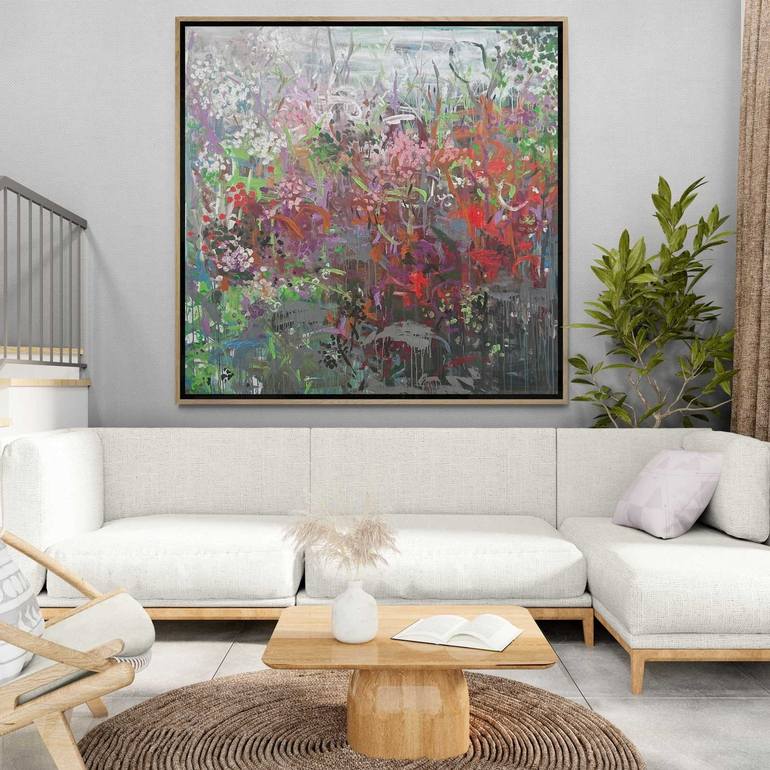 Original Abstract Expressionism Abstract Painting by Belinda Nadwie