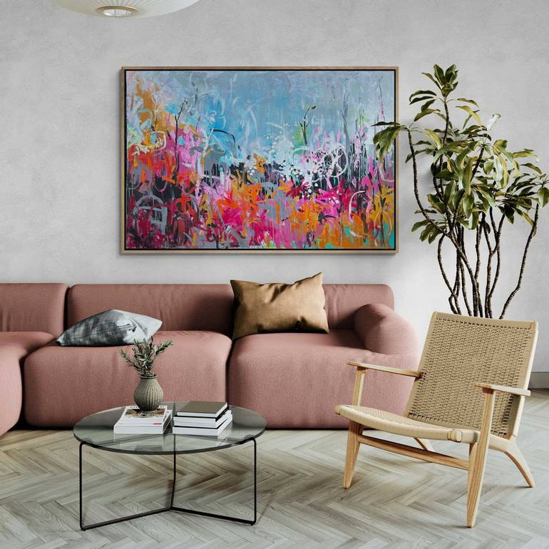 Original Abstract Expressionism Abstract Painting by Belinda Nadwie