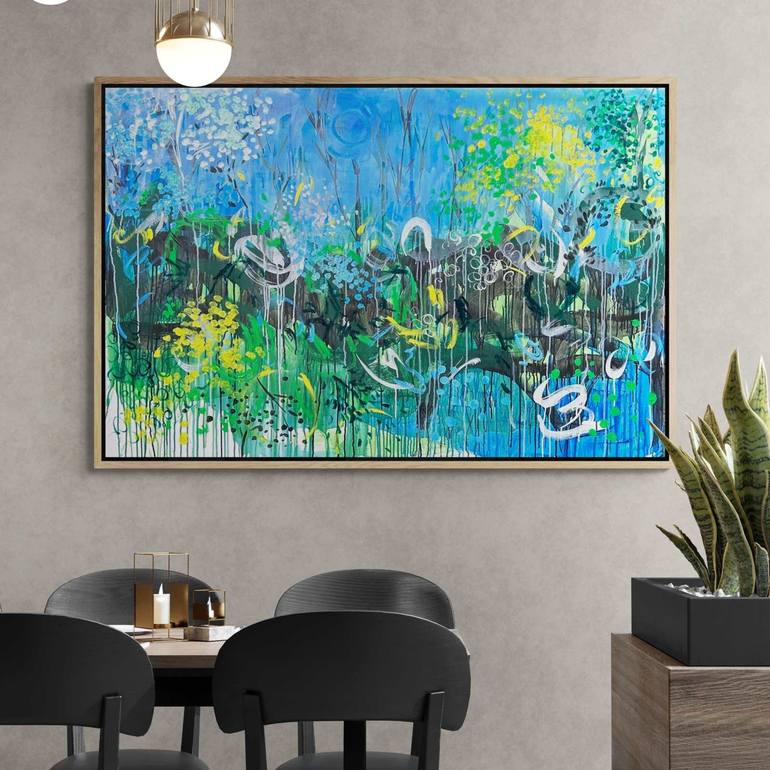 Original Abstract Expressionism Abstract Painting by Belinda Nadwie
