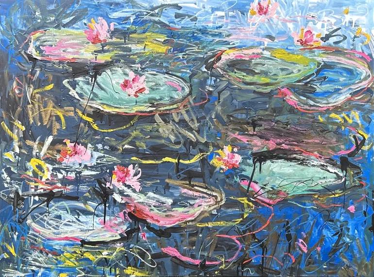 Original Abstract Expressionism Botanic Paintings by Belinda Nadwie