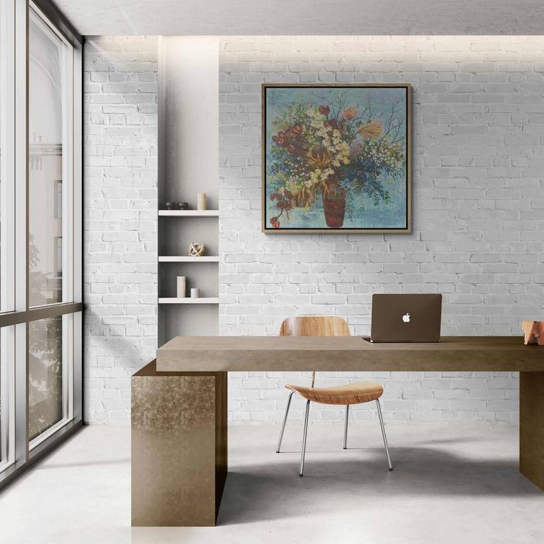 Original Contemporary Floral Painting by Belinda Nadwie