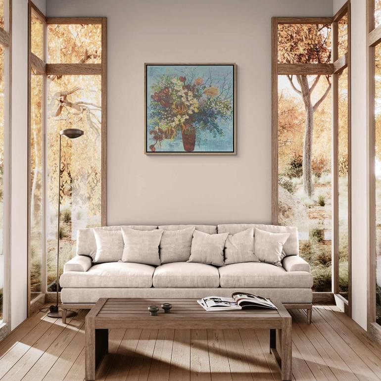 Original Contemporary Floral Painting by Belinda Nadwie