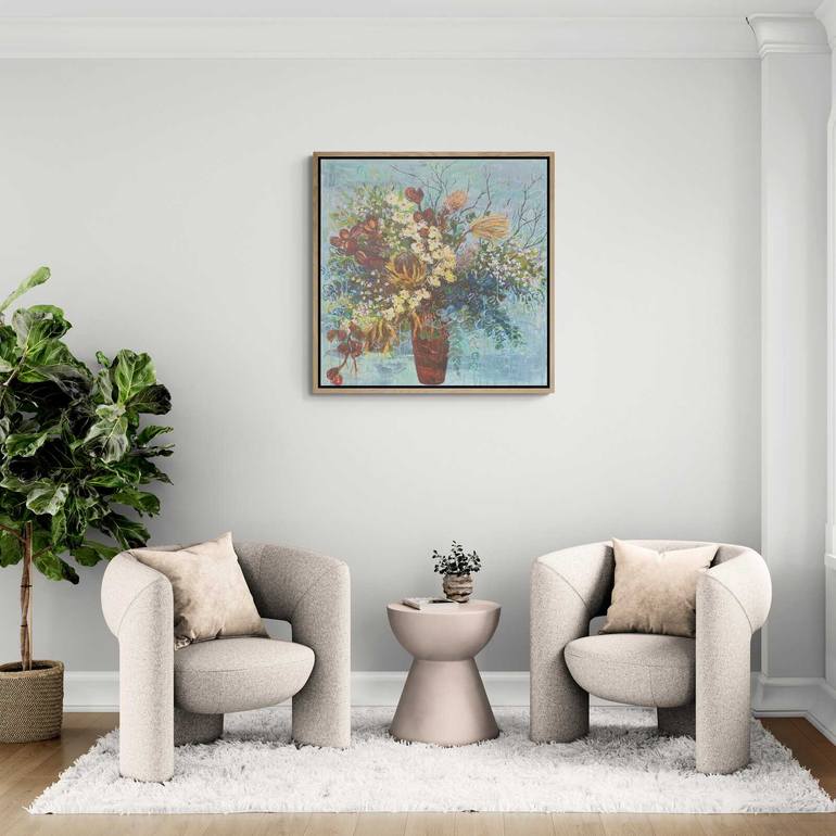 Original Contemporary Floral Painting by Belinda Nadwie