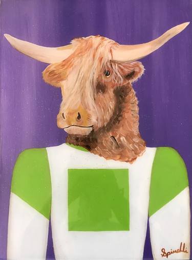 Original Figurative Animal Paintings by Victor Spinelli