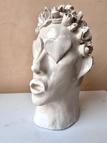 Saatchi Art Artist Victor Spinelli; Sculpture, “No 50. Floral Face 2” #art