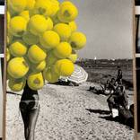 Balloon Beach on wood by Victor Spinelli