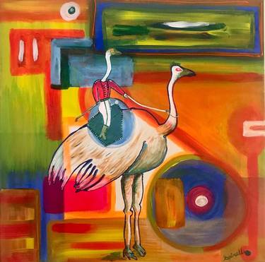 Original Abstract Animal Paintings by Victor Spinelli