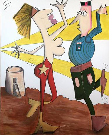 Original Humor Paintings by Victor Spinelli