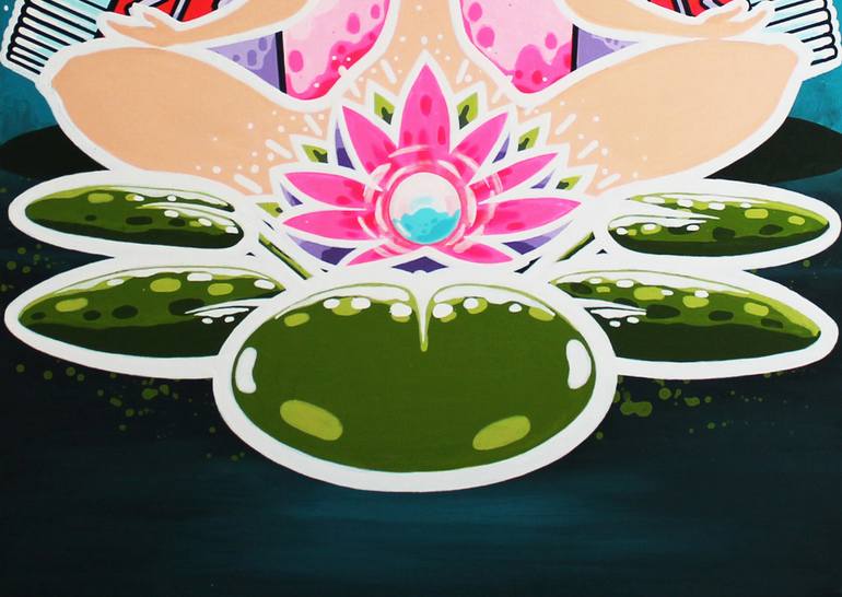 Original Art Deco Fantasy Painting by Blazy Blessed Journey