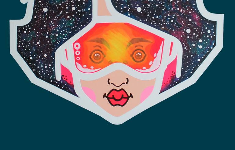 Original Art Deco Fantasy Painting by Blazy Blessed Journey