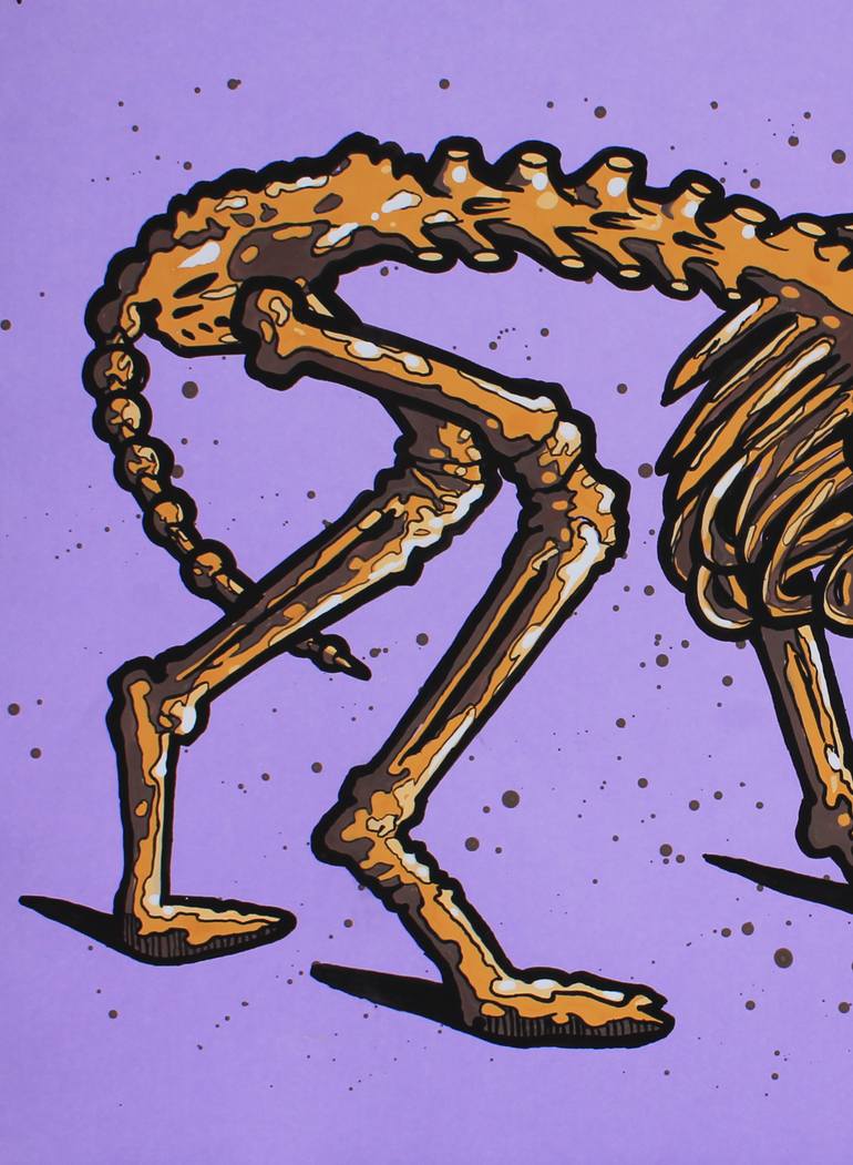 Original Art Deco Animal Painting by Blazy Blessed Journey