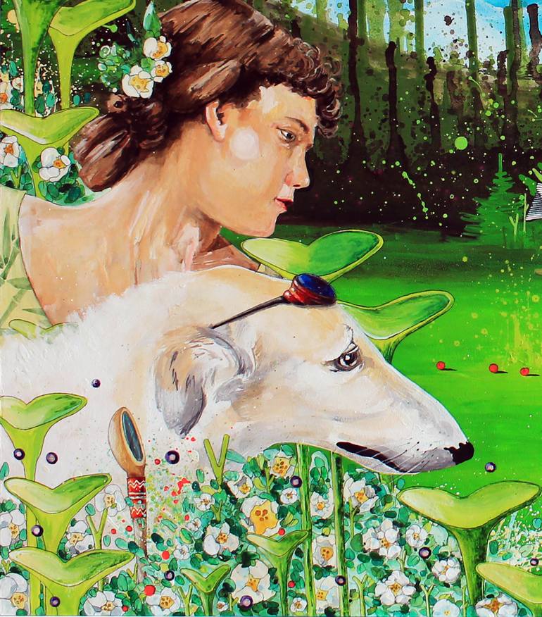 Original Abstract People Painting by Blazy Blessed Journey