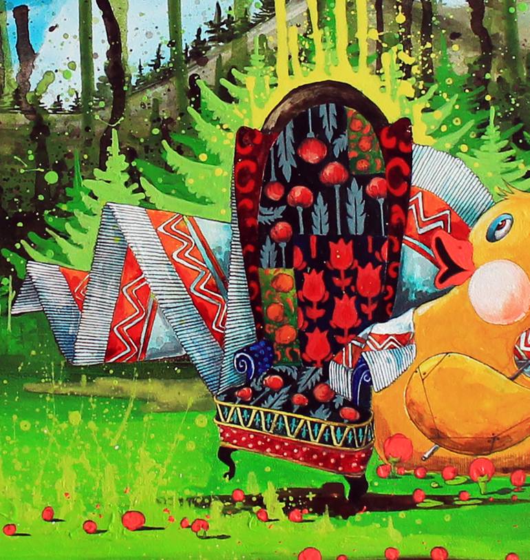 Original Abstract People Painting by Blazy Blessed Journey