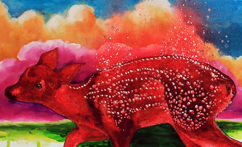 Original Conceptual Animal Painting by Blazy Blessed Journey
