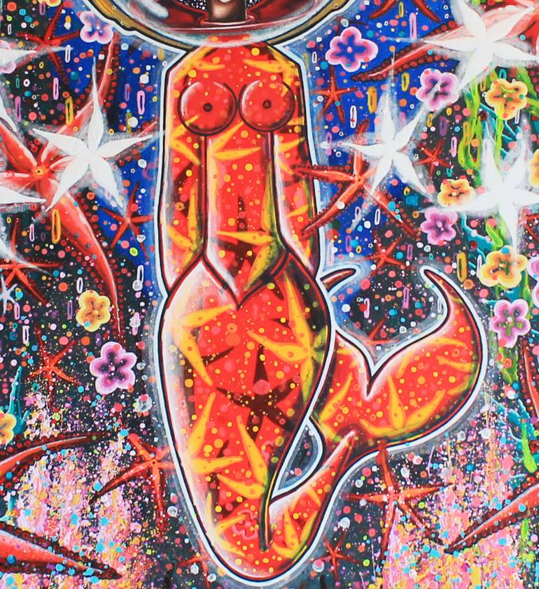 Original Art Deco People Painting by Blazy Blessed Journey