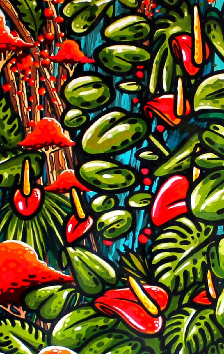 Original Abstract Expressionism Nature Painting by Blazy Blessed Journey