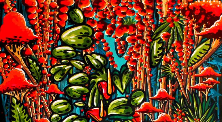 Original Abstract Expressionism Nature Painting by Blazy Blessed Journey