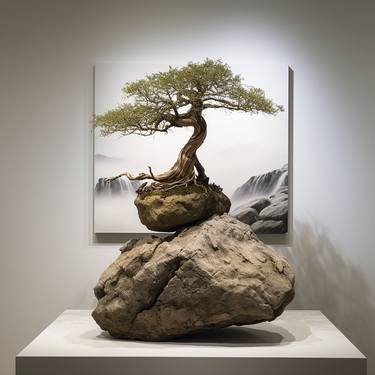 Original Abstract Tree Digital by Michele De Matthaeis