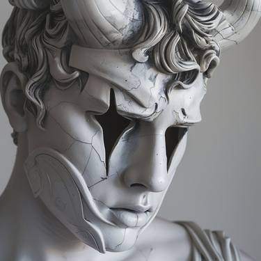 Original Abstract Classical Mythology Digital by Michele De Matthaeis