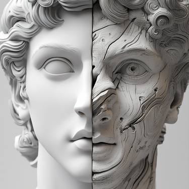 Original Abstract Body Digital by Michele De Matthaeis