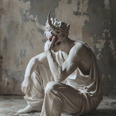 Original Abstract Classical Mythology Digital by Michele De Matthaeis