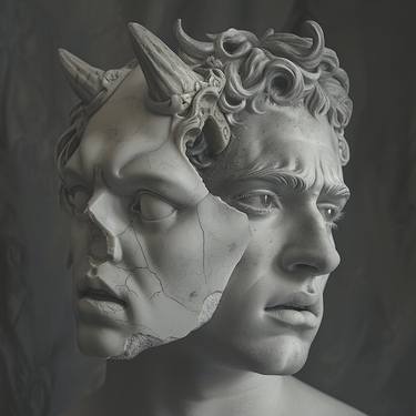 Original Abstract Classical Mythology Digital by Michele De Matthaeis