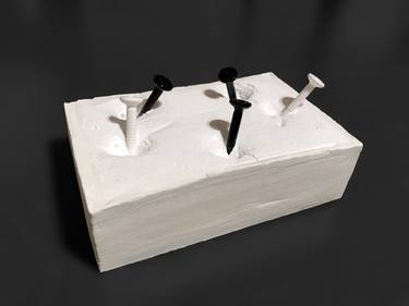 Original Minimalism Abstract Sculpture by Michele De Matthaeis