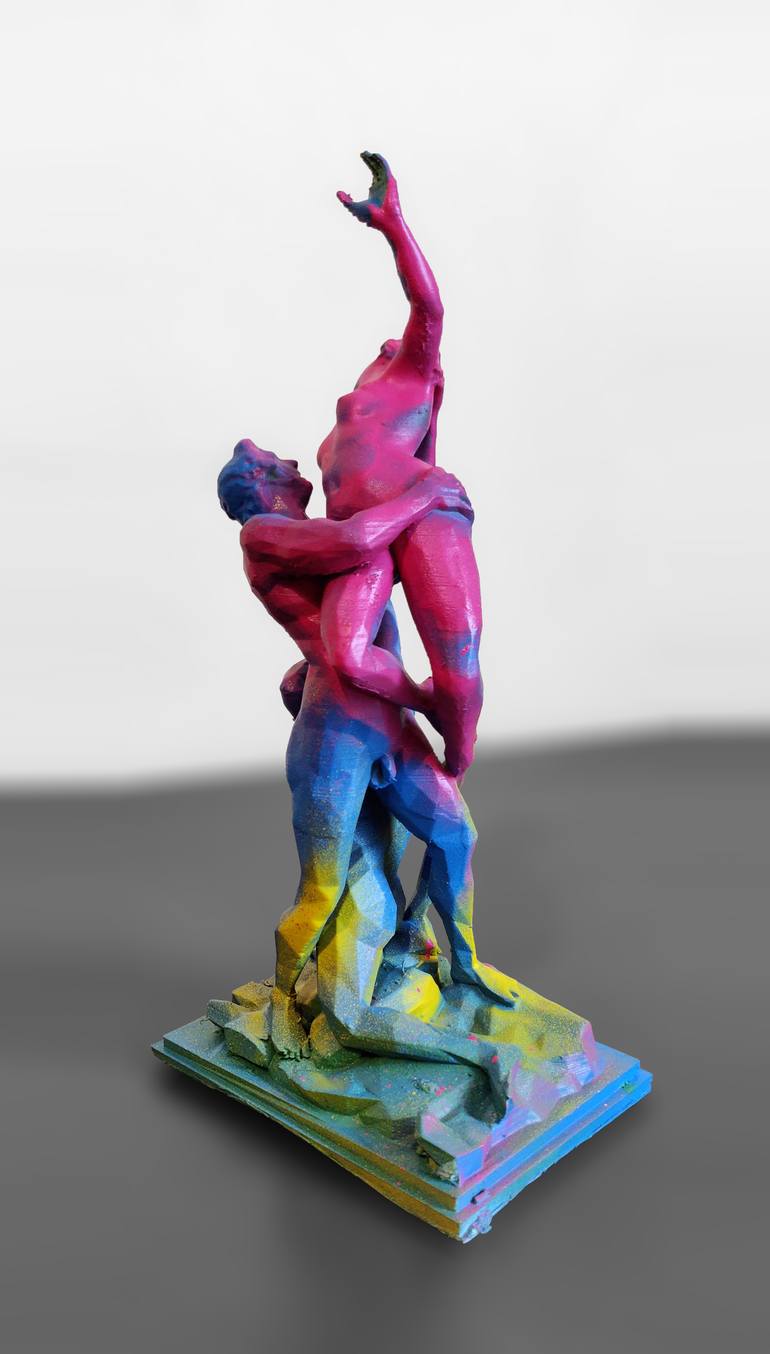 Original Pop Art Classical mythology Sculpture by Michele De Matthaeis