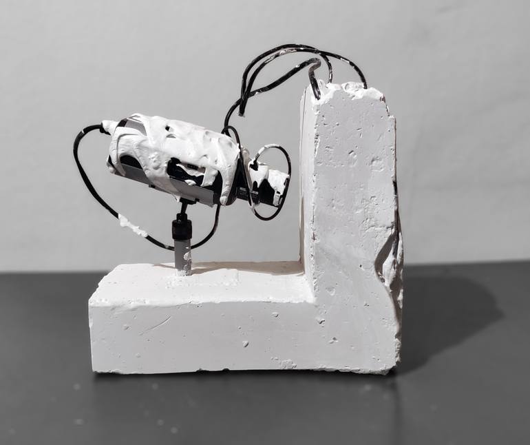 Original Conceptual Science/Technology Sculpture by Michele De Matthaeis