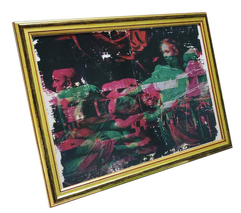 Original Expressionism People Painting by Michele De Matthaeis