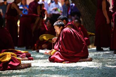 Monk in Tibet thumb