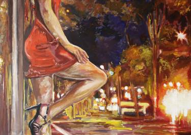 Original Impressionism Women Paintings by Alex Pelesh