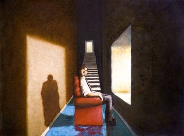 Print of Figurative Interiors Paintings by Luca Cecioni