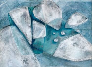 Print of Abstract Seascape Paintings by Claudine Gévry