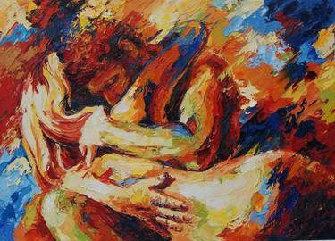 Print of Expressionism Love Paintings by Ellen Voets