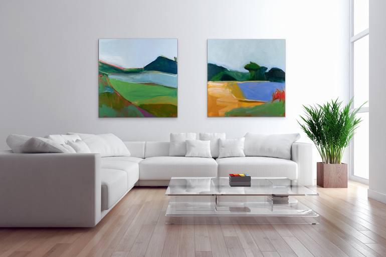 Original Abstract Landscape Painting by Jessica Singerman