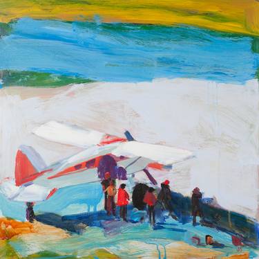 Print of Abstract Aeroplane Paintings by Jessica Singerman