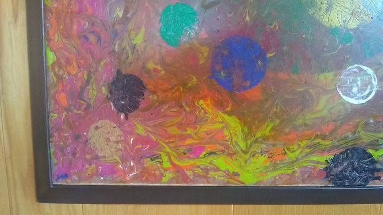 Original Fine Art Abstract Painting by Rachel Alber