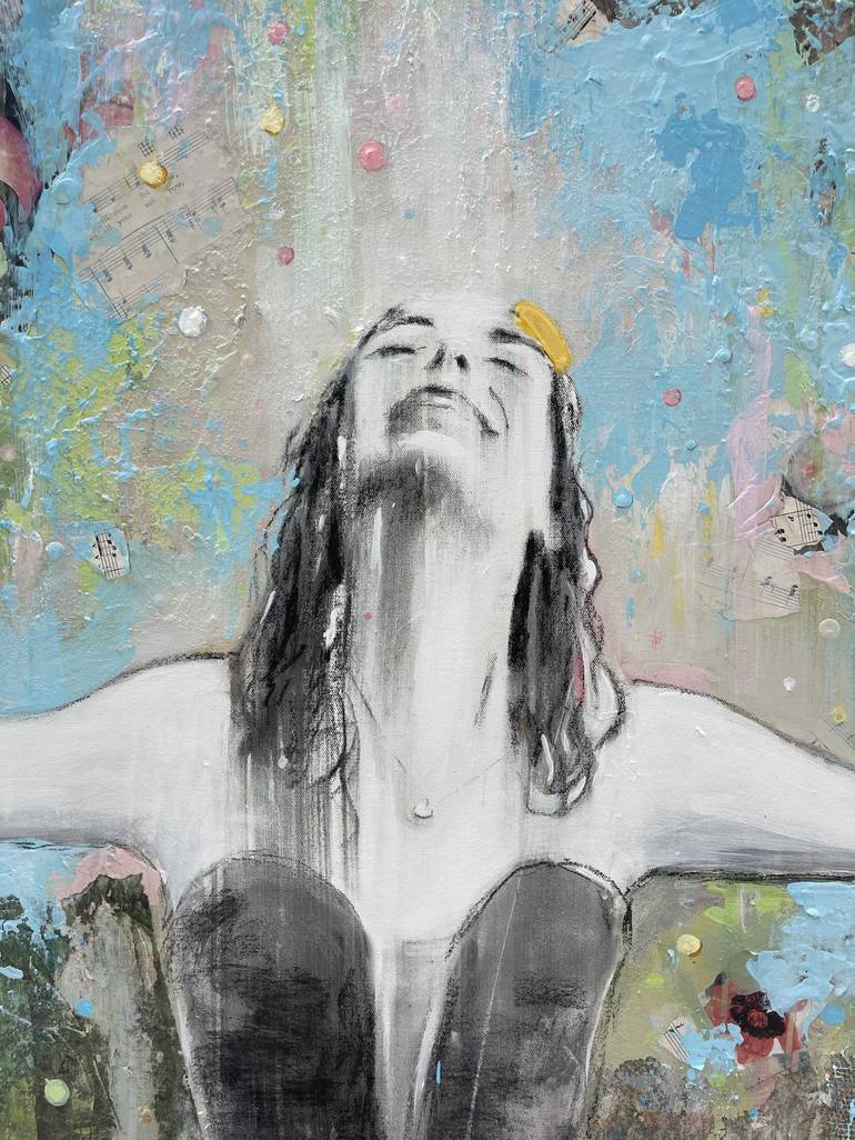 Original Women Mixed Media by Sandra Iafrate