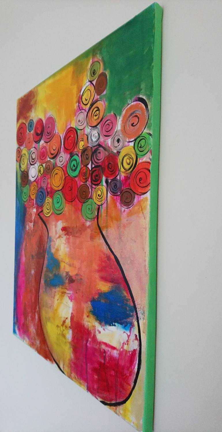 Original Abstract Painting by Wanida Em